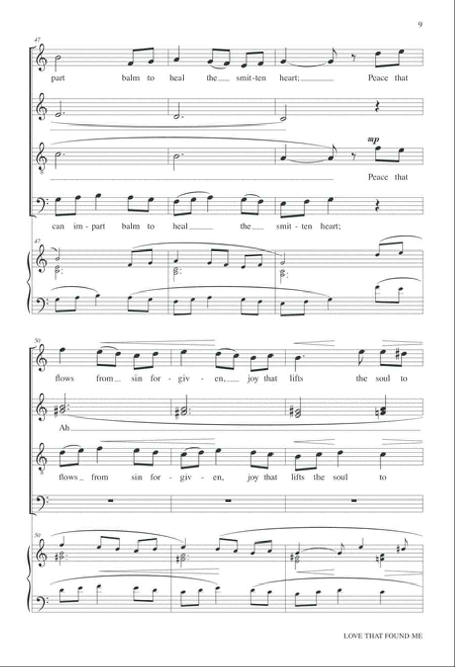 Love That Found Me 4-Part scores gallery preview page 10