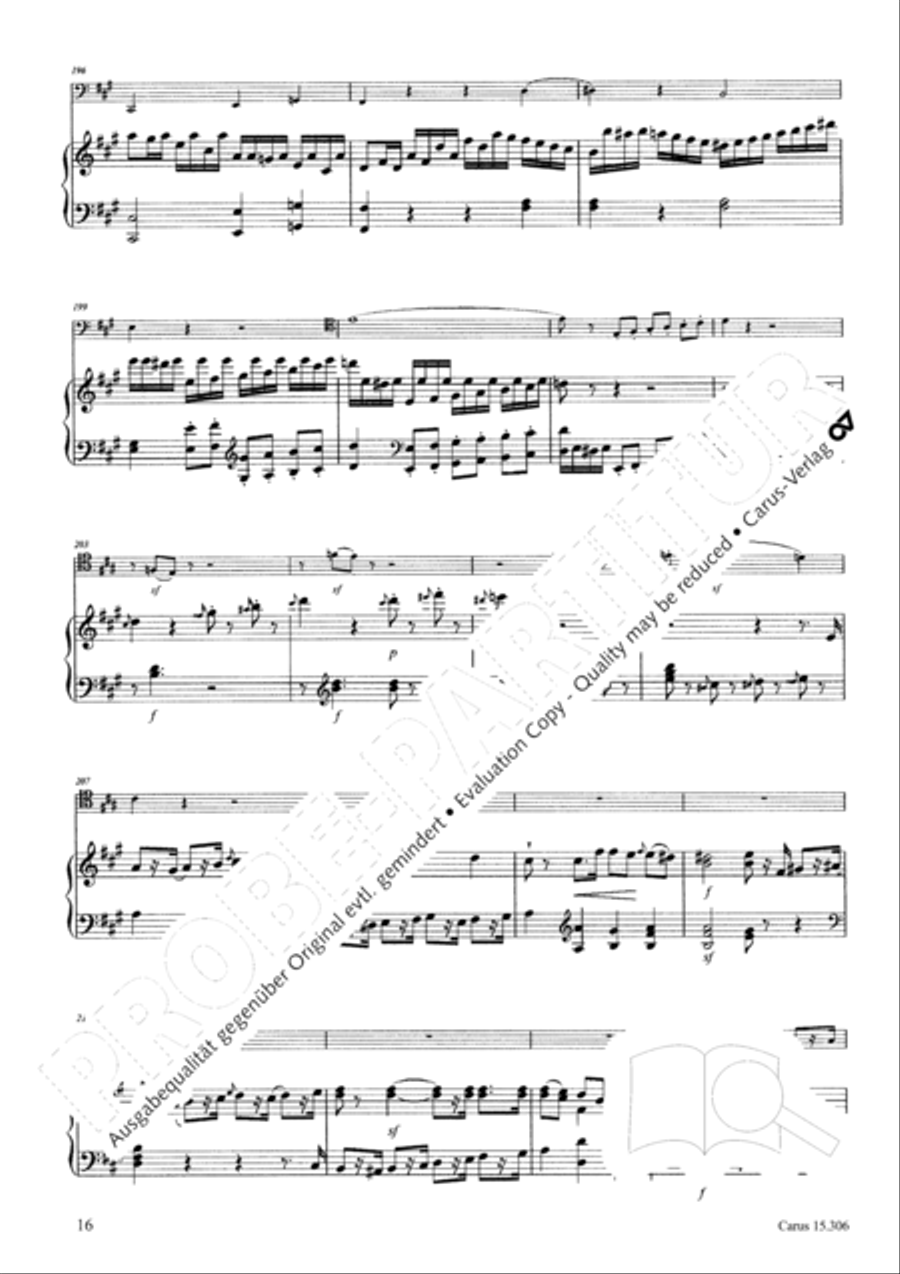 Grand Duo fur Violoncello und Klavier String Duet scores gallery preview page 17