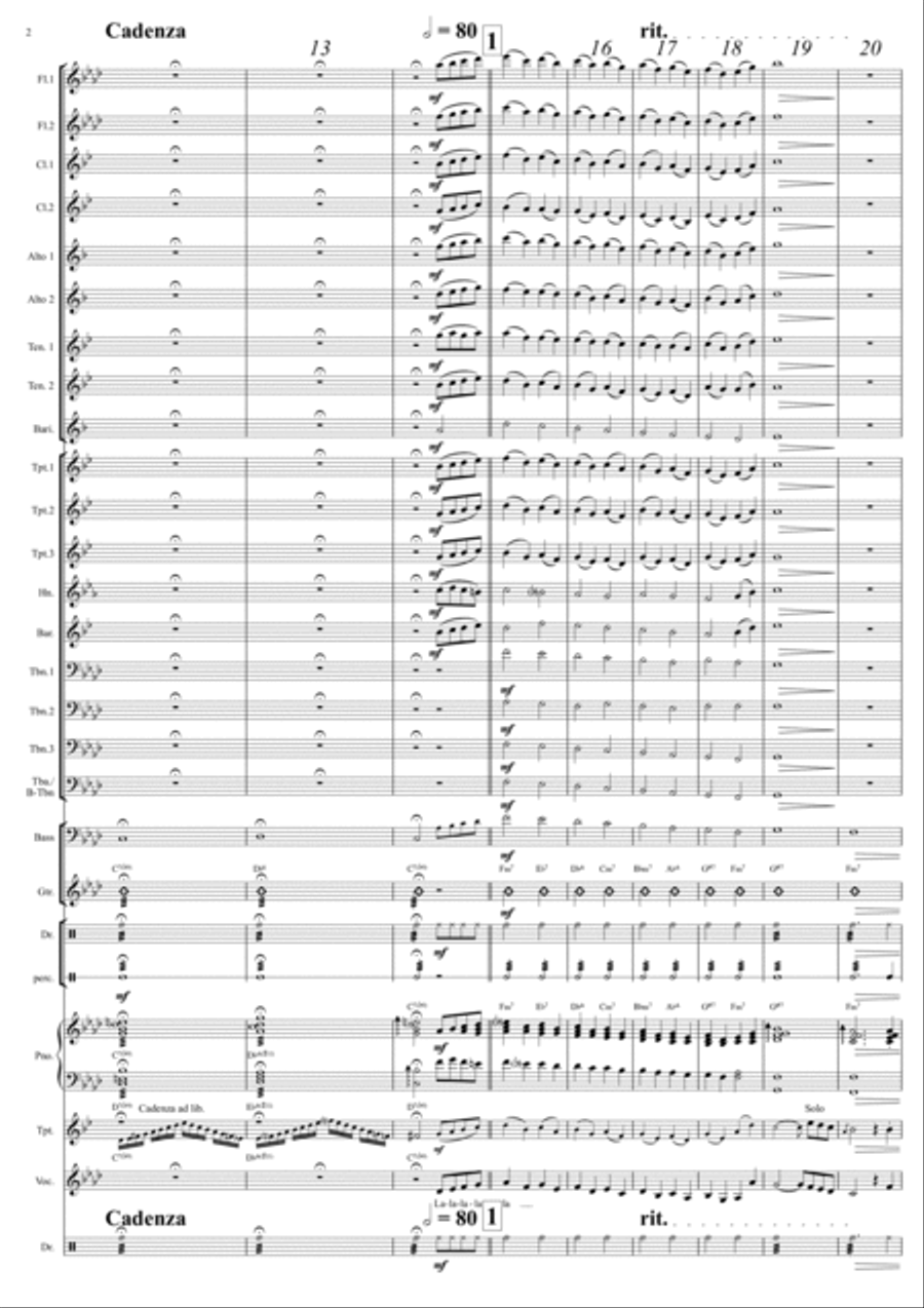 El Cumbanchero Concert Band scores gallery preview page 4