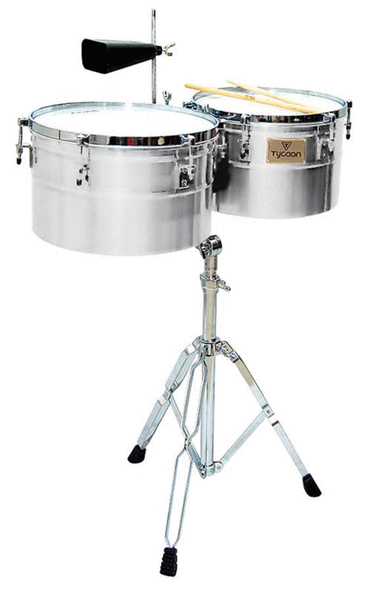 Deep-Shell Chrome Finish Timbales