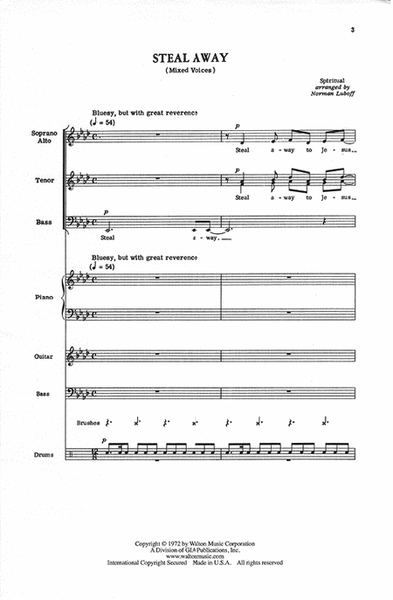 Steal Away (Vocal Score) image number null