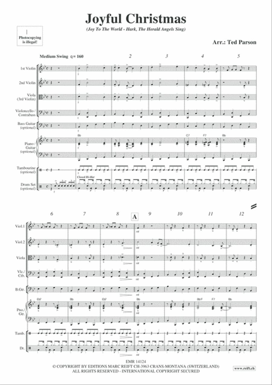 Joyful Christmas Joyful Christmas String Quartet scores gallery preview page 4