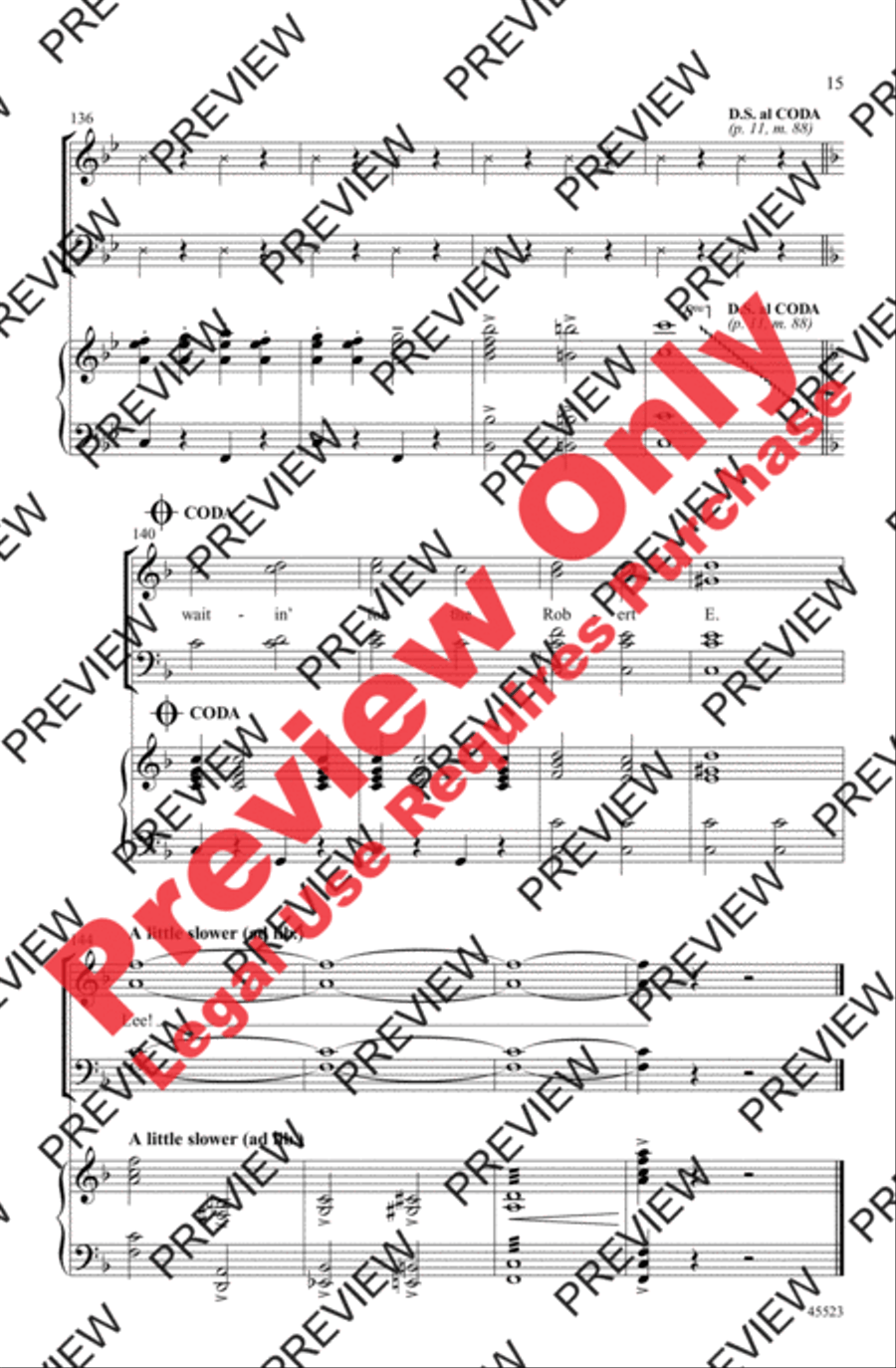 A Tribute to Judy Garland 4-Part scores gallery preview page 15
