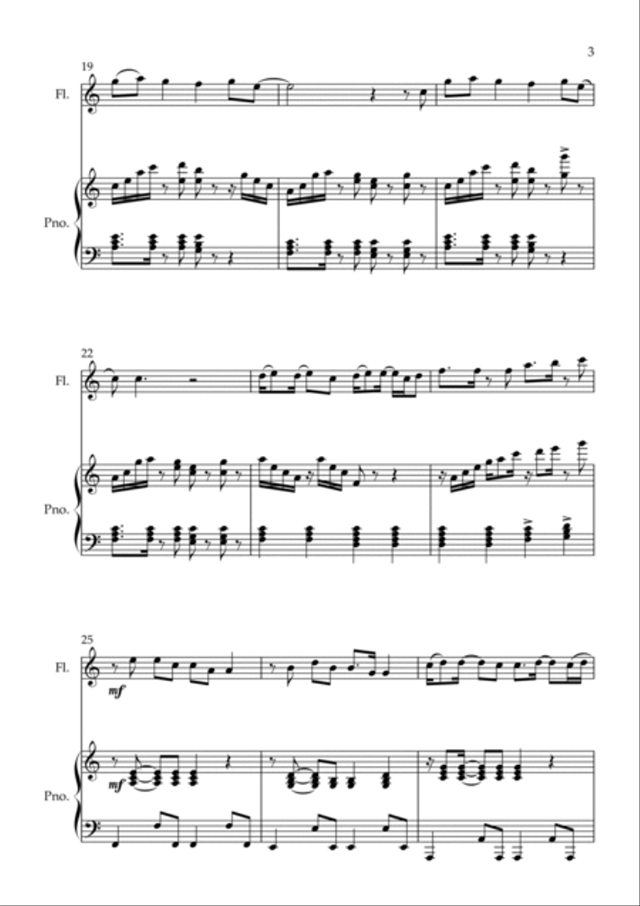 Rather Be Flute Solo scores gallery preview page 3