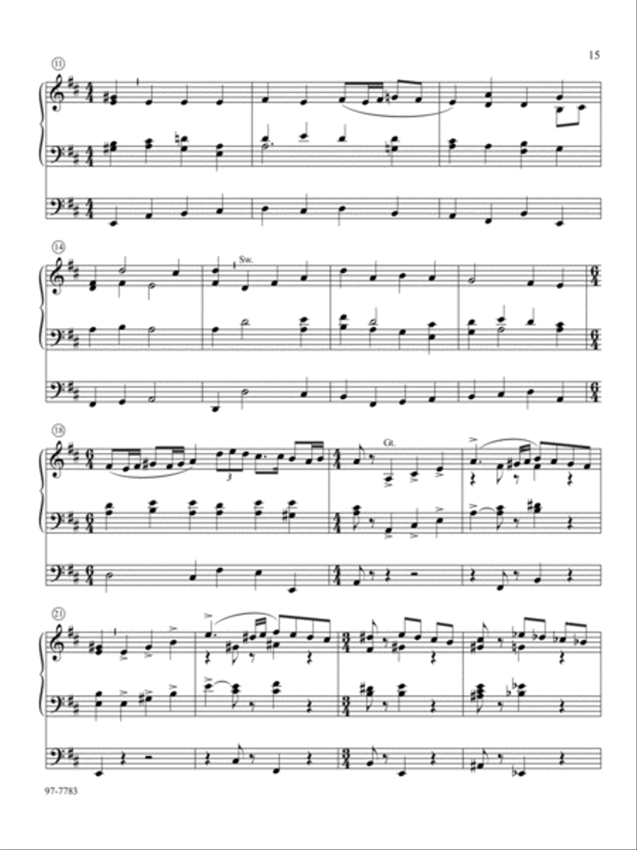 Soli Deo Gloria: Eight Distinctive Chorale Preludes for Every Organist, Set 4 Organ scores gallery preview page 7