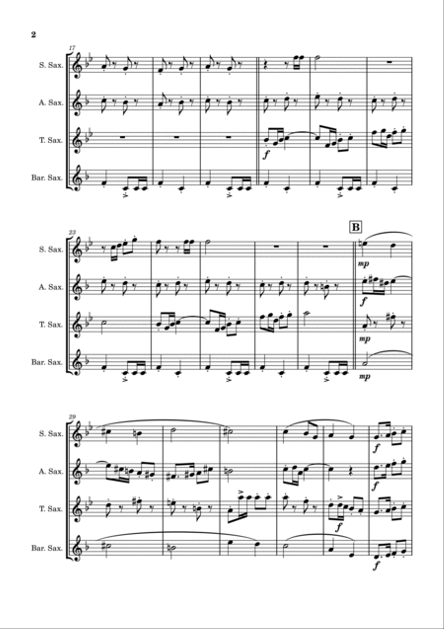 Thunderbirds Thunderbirds Woodwind Quartet scores gallery preview page 2
