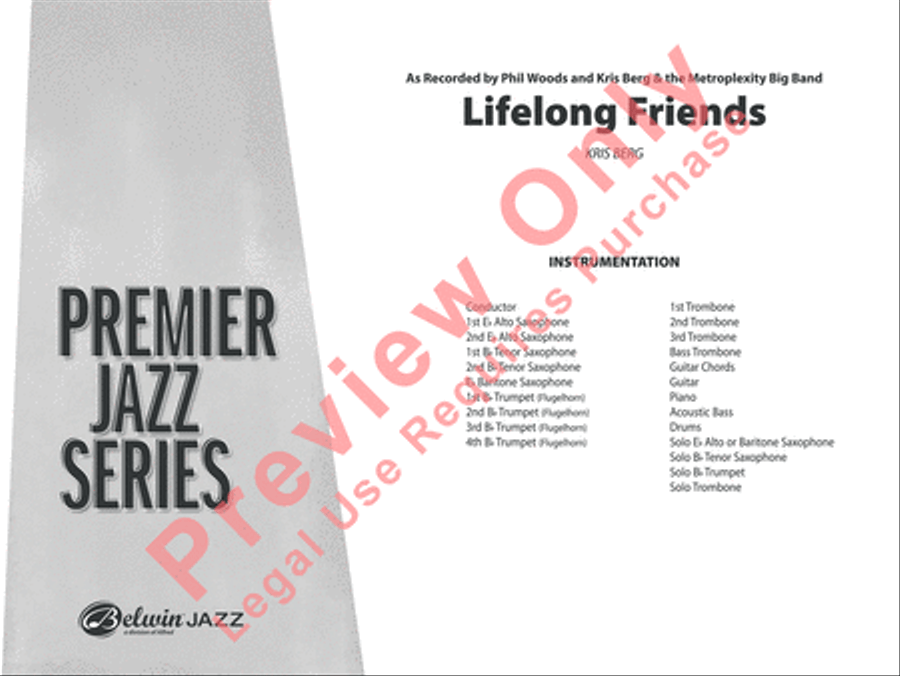 Lifelong Friends Lifelong Friends Jazz Ensemble scores gallery preview page 2