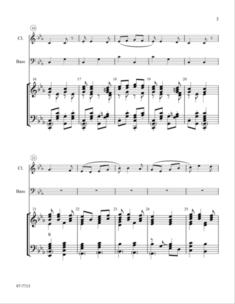 The King of Glory Comes Handbell Choir scores gallery preview page 4