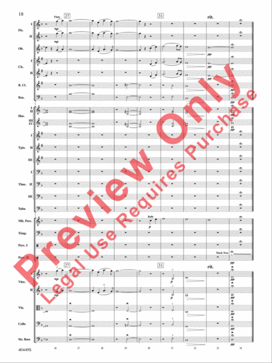 The Hobbit: An Unexpected Journey, Suite from Full Orchestra scores gallery preview page 51