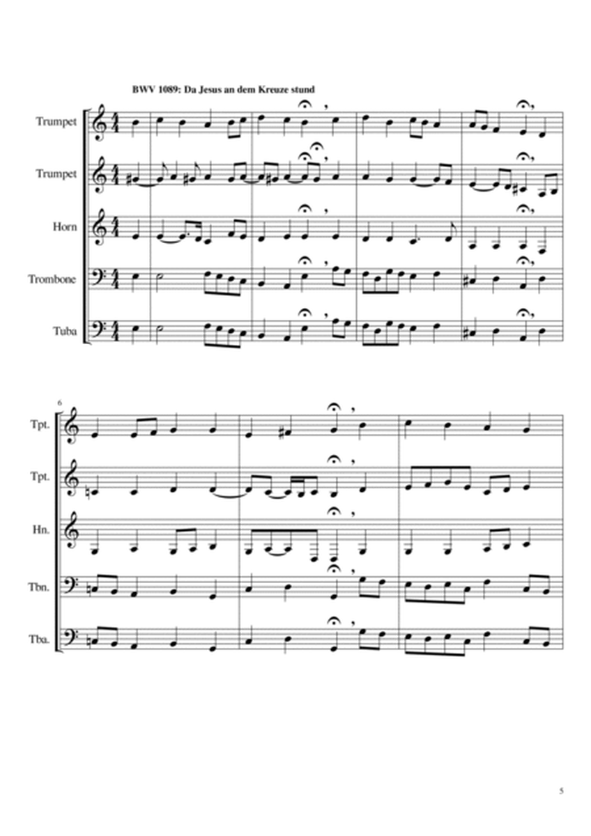 Bach Chorales for Brass Quintet