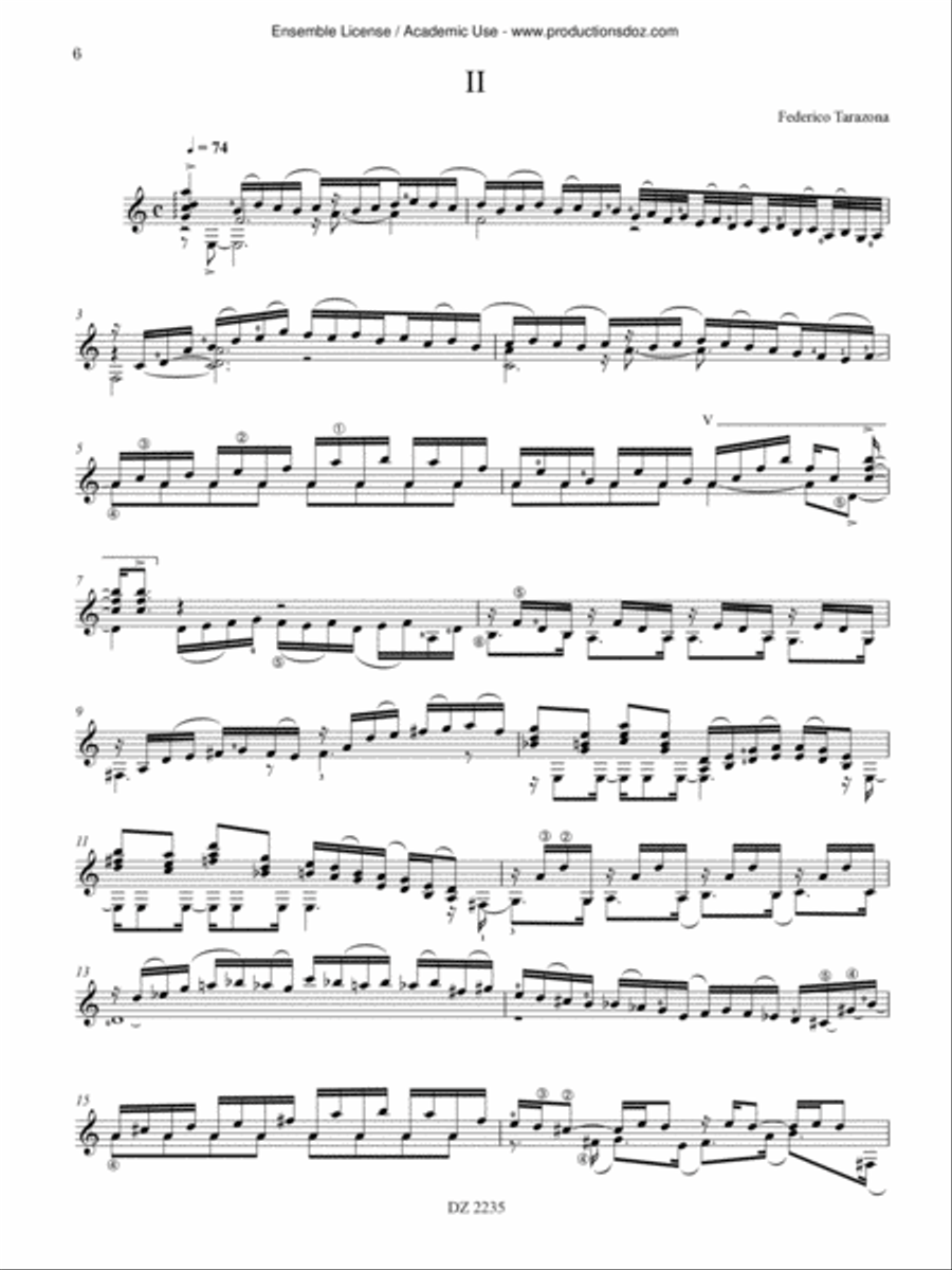 10 études 10 études Classical Guitar scores gallery preview page 6