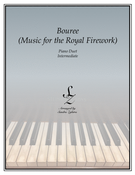 Bouree- Music for the Royal Firework (1 piano, 4 hand piano duet) image number null