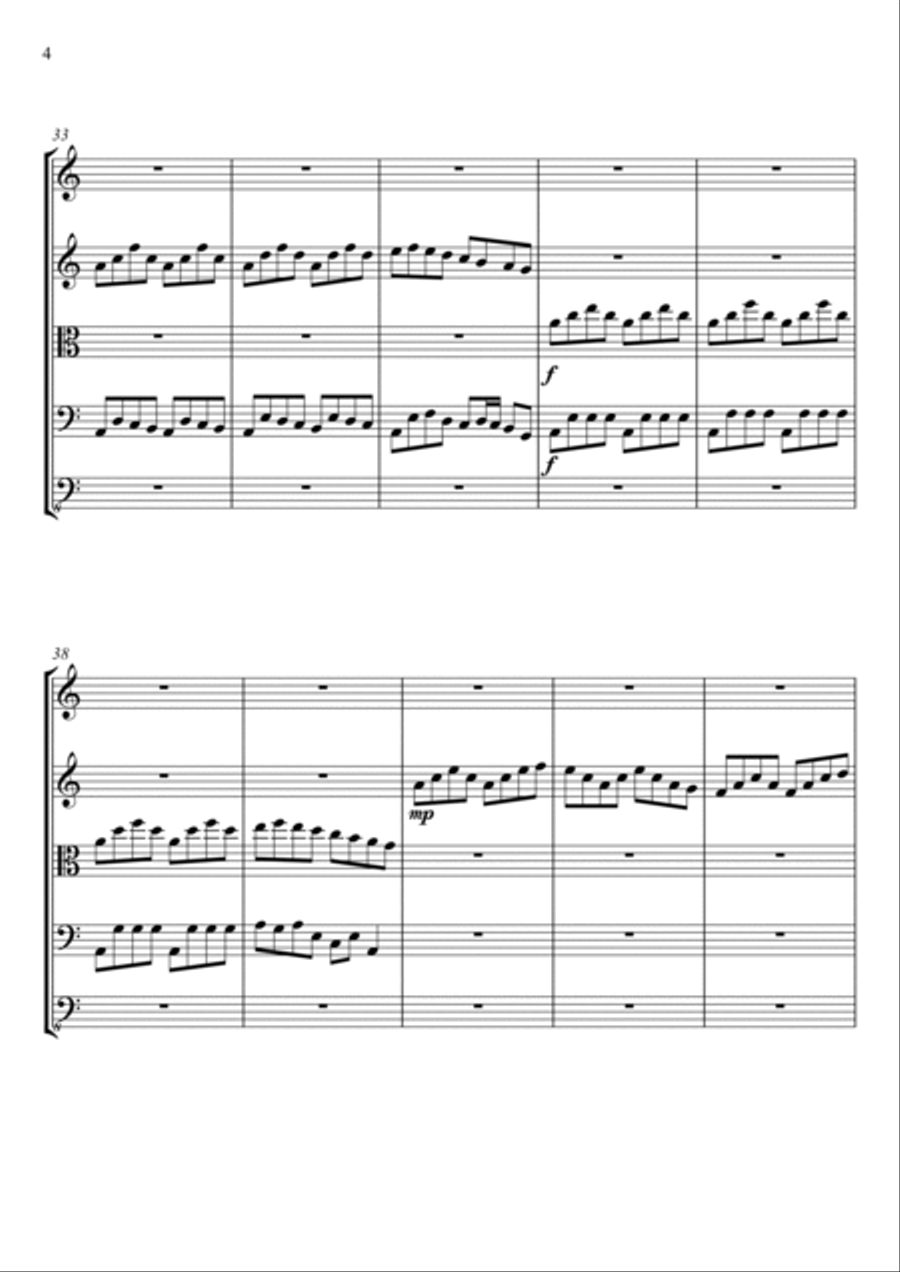 Quinteto de Cordas No.1 Quinteto de Cordas No.1 String Quartet scores gallery preview page 4