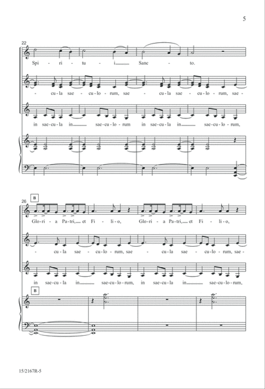 Gloria Patri SSA scores gallery preview page 5