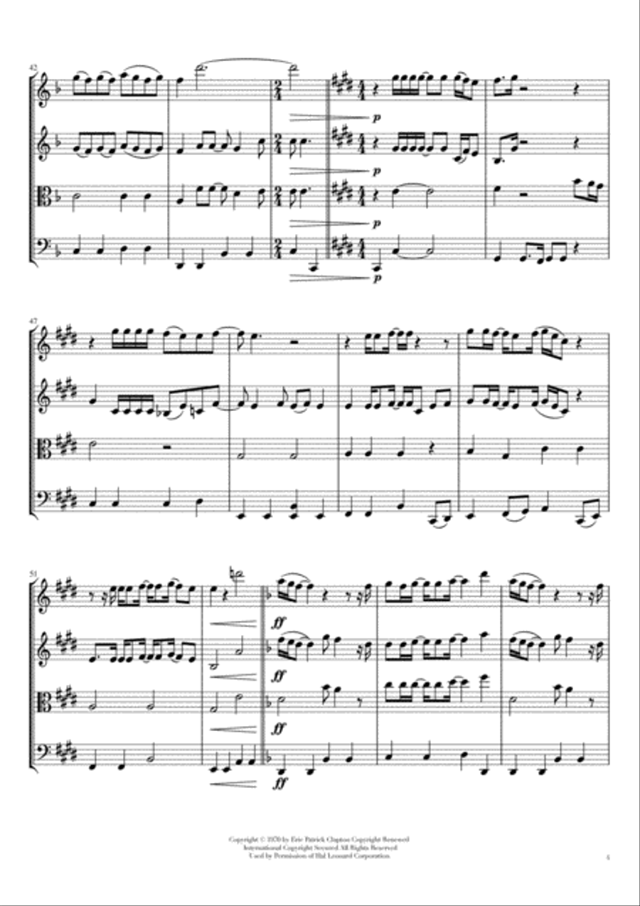 Layla String Quartet scores gallery preview page 4