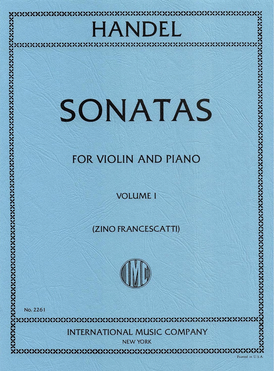 Six Sonatas: Volume I (A major; G minor; F major) (FRANCESCATTI)