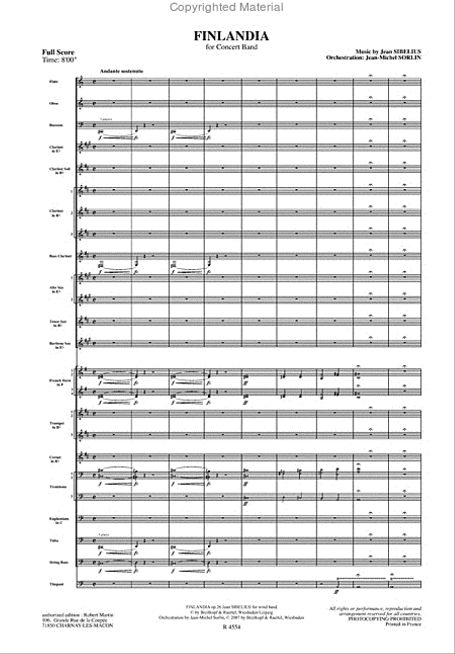 Finlandia Finlandia Concert Band scores gallery preview page 2