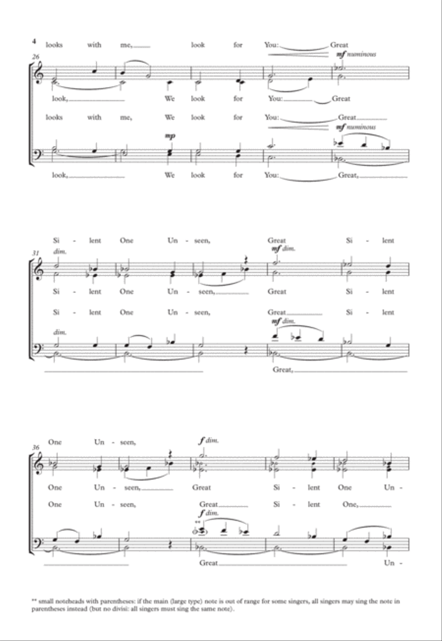 A Winter Breviary 4-Part scores gallery preview page 4