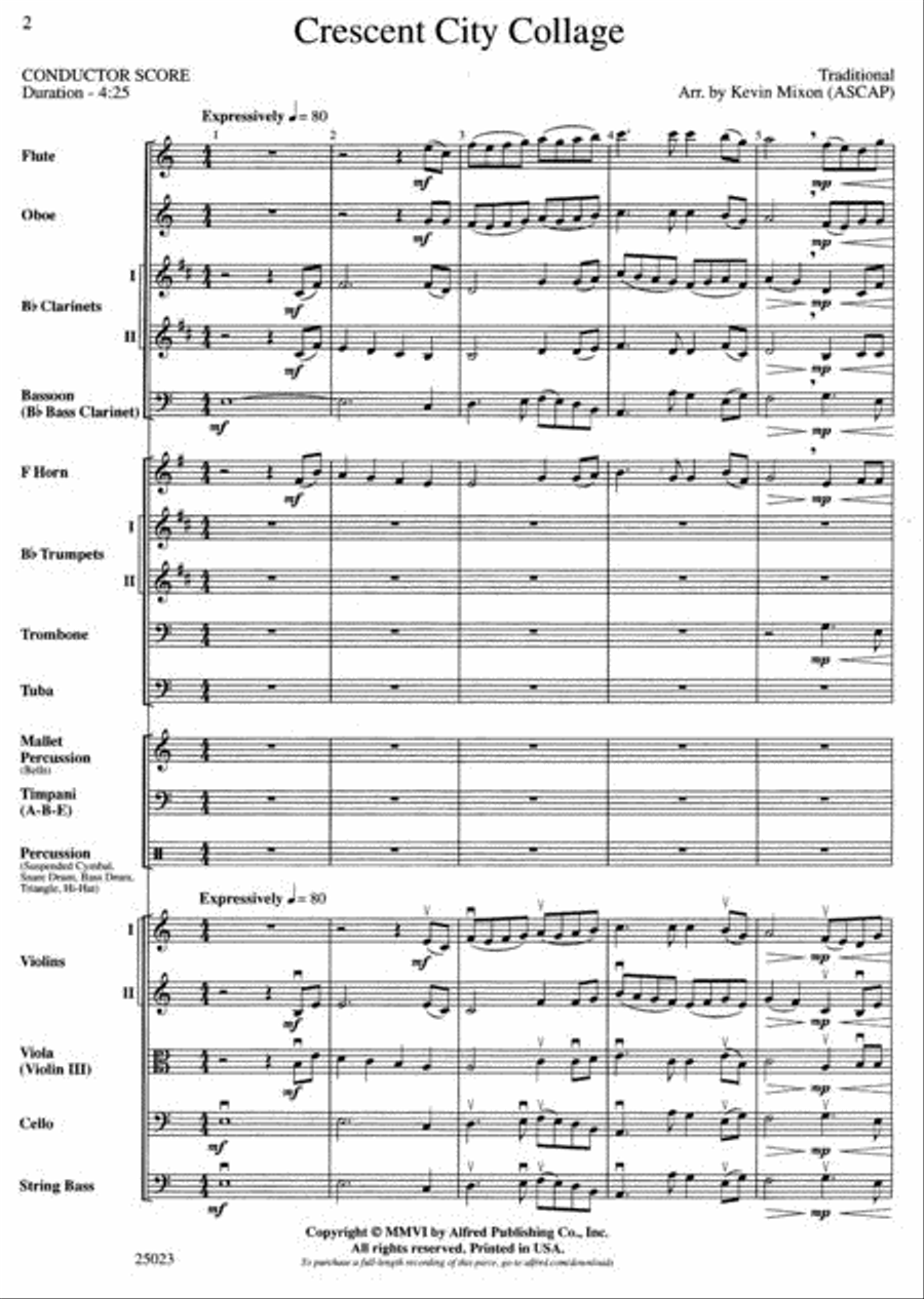 Crescent City Collage Crescent City Collage Full Orchestra scores gallery preview page 2