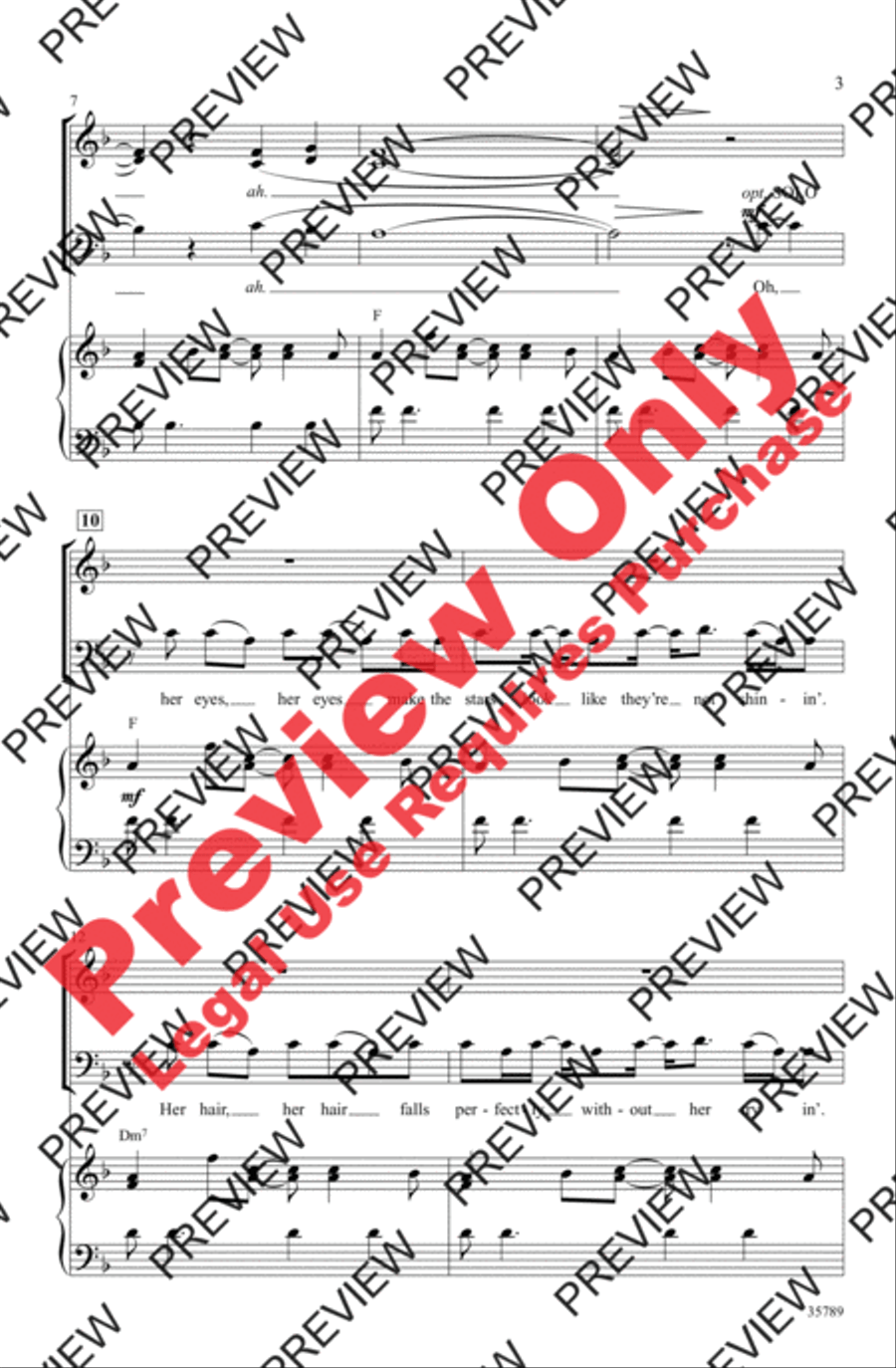 Just the Way You Are (Amazing) 4-Part scores gallery preview page 3