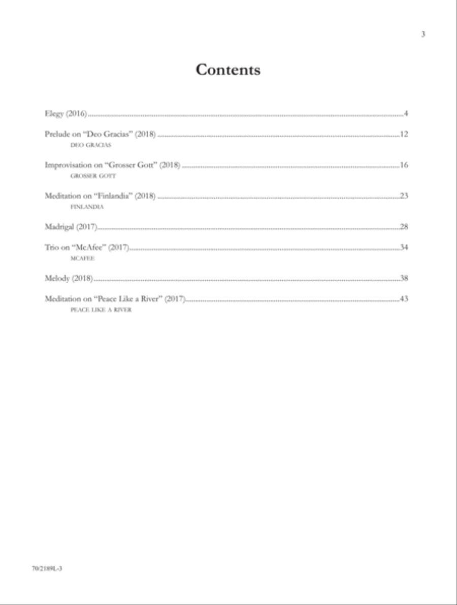 Peace Like a River Organ Solo scores gallery preview page 2