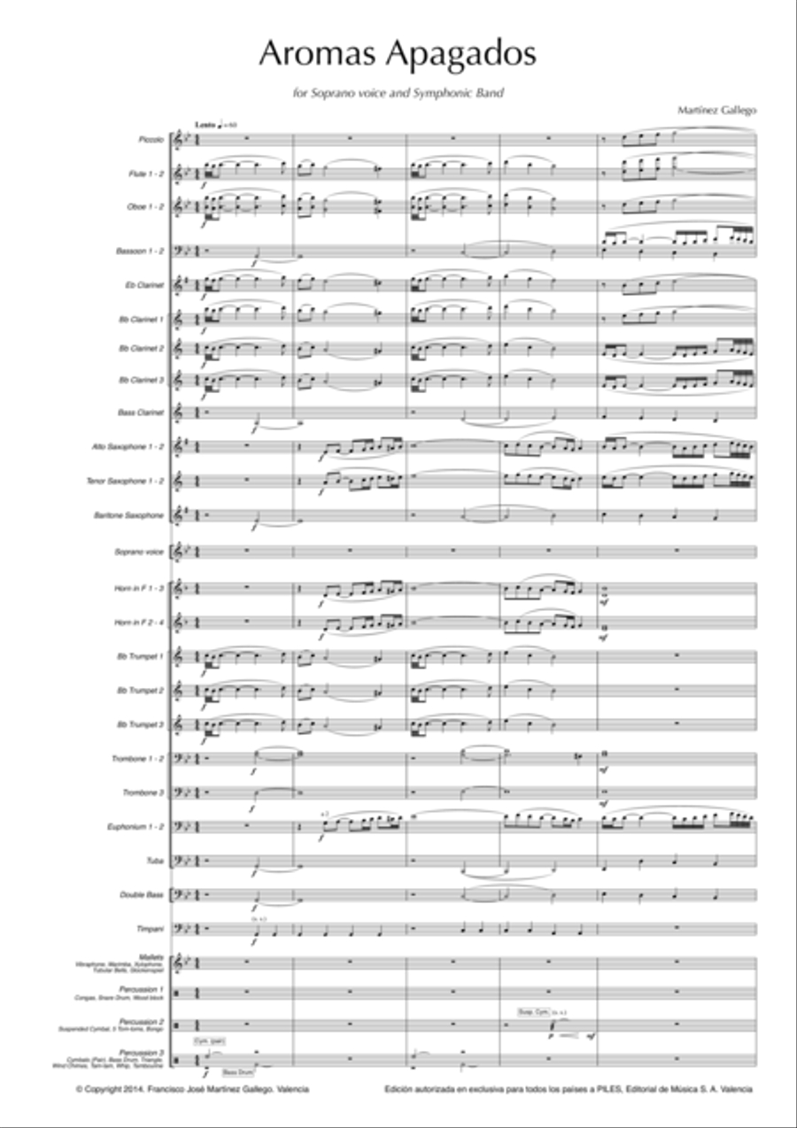 Aromas Apagados Aromas Apagados Concert Band scores gallery preview page 2