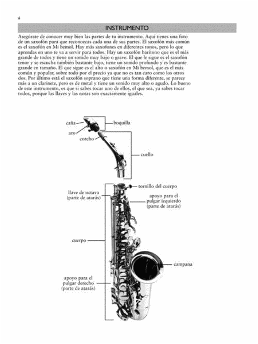 Primer Nivel: Aprende Saxofon Facilmente Alto Saxophone scores gallery preview page 6