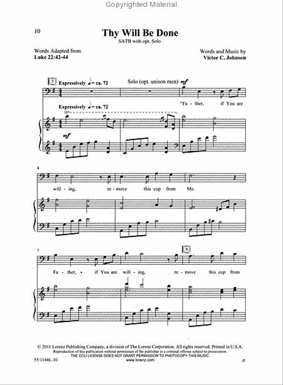 In Calvary's Shadow: A Tenebrae Service - SATB Score with CD 4-Part scores gallery preview page 3