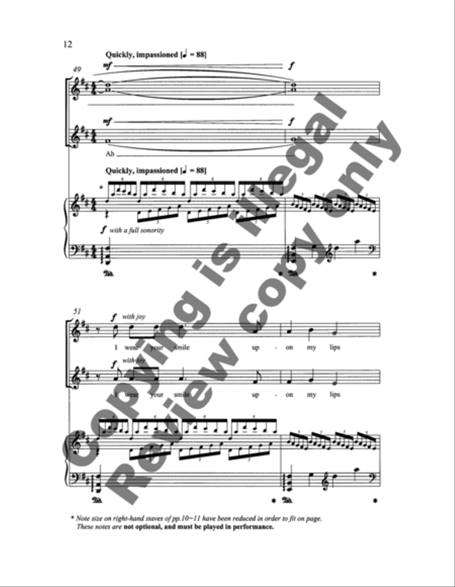 Mornings Innocent (Choral Score) SSAA scores gallery preview page 11