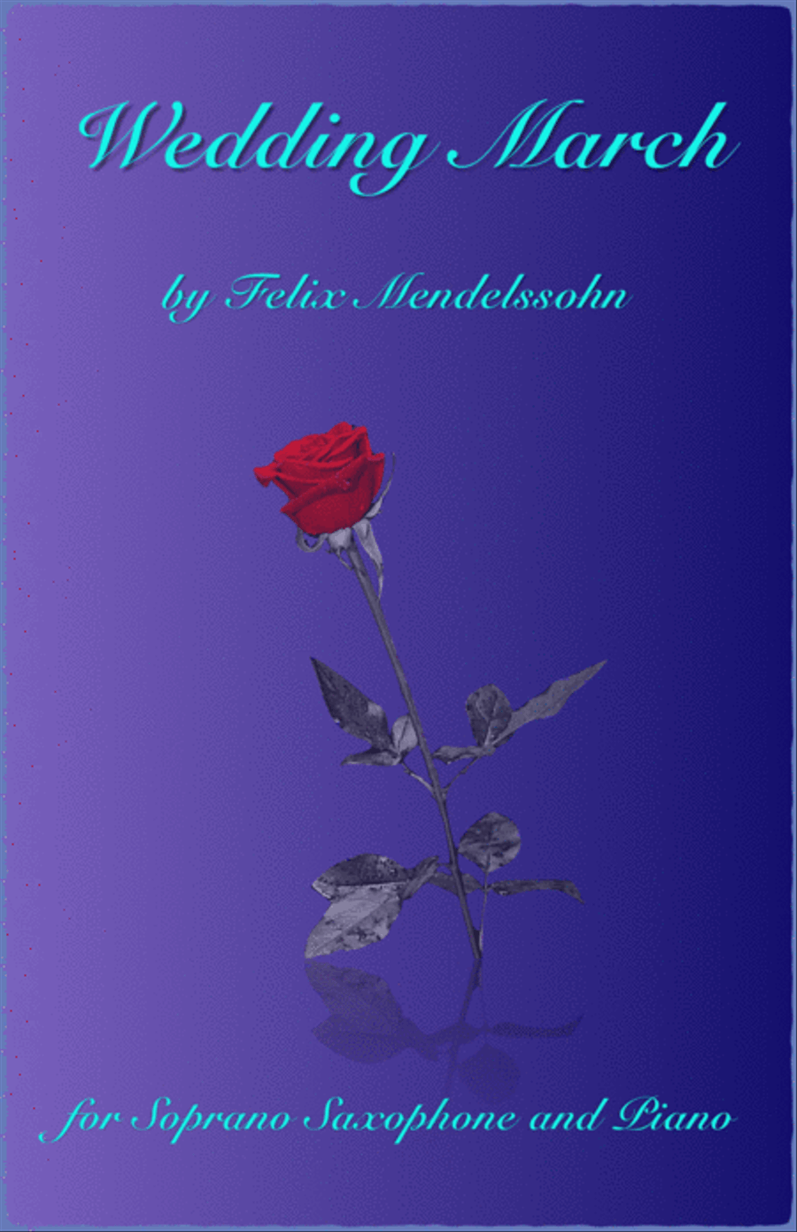 Wedding March by Mendelssohn, for Solo Soprano Saxophone and Piano Soprano Saxophone scores gallery preview page 1