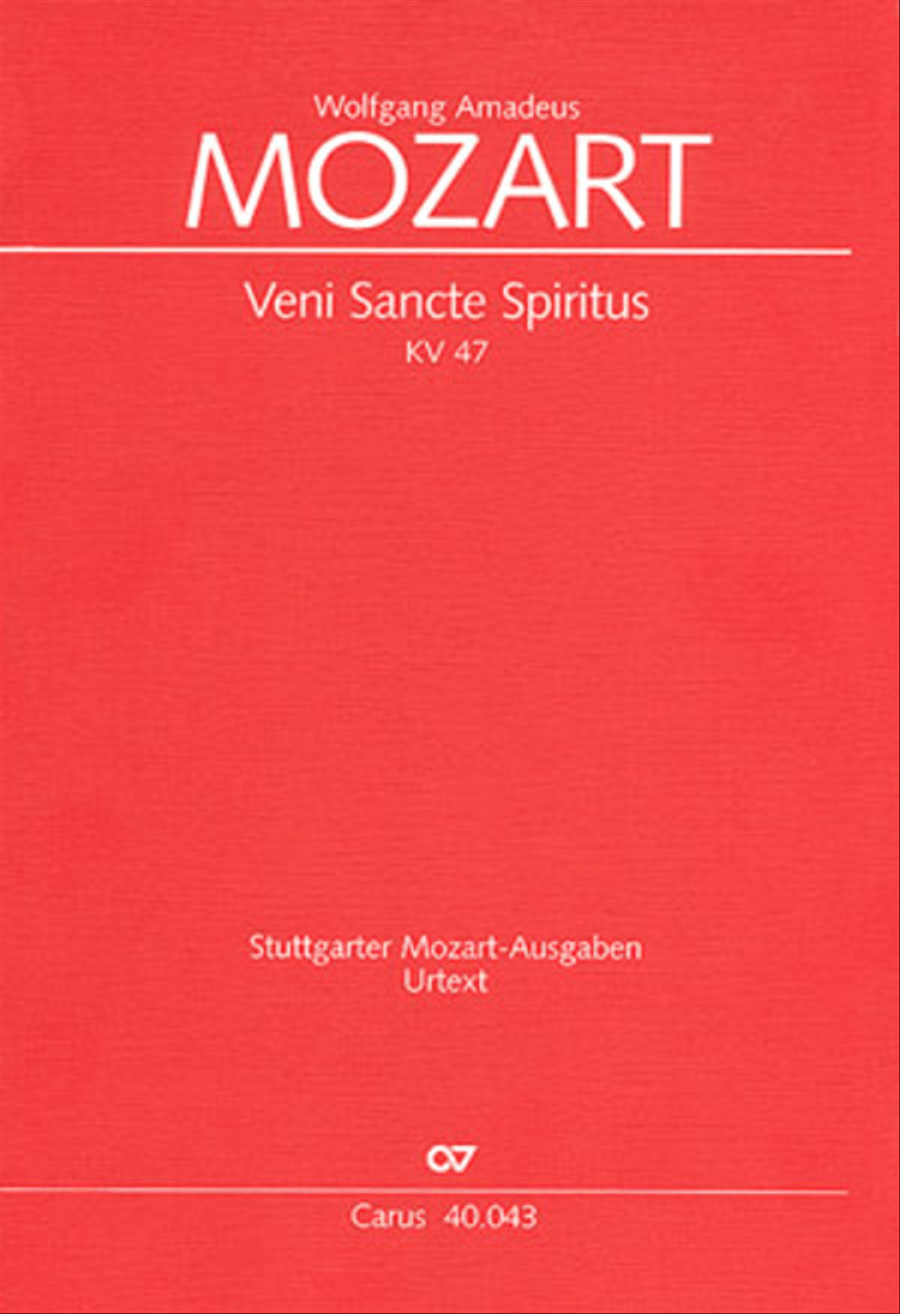 Veni Sancte Spiritus (Come now, holy Spirit) 4-Part scores gallery preview page 1