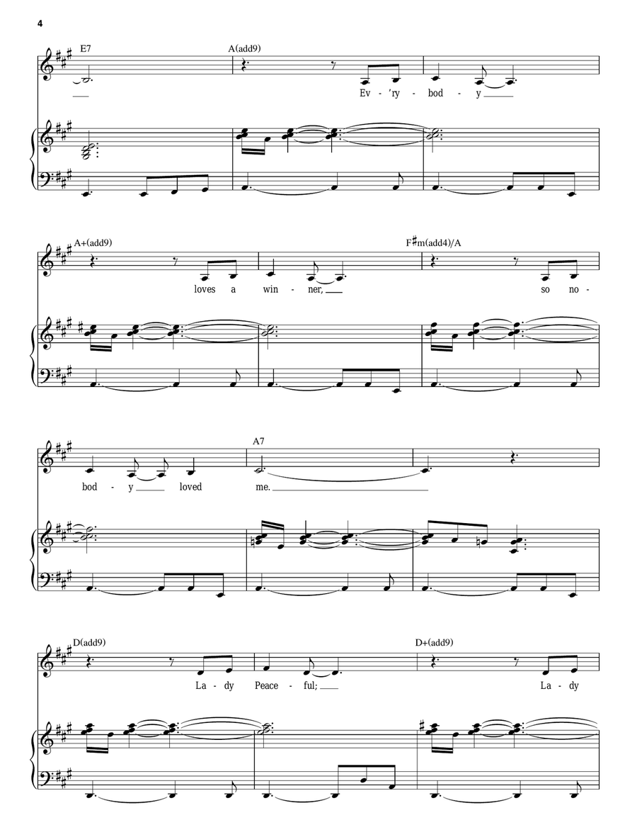 Maybe This Time Piano, Vocal scores gallery preview page 4