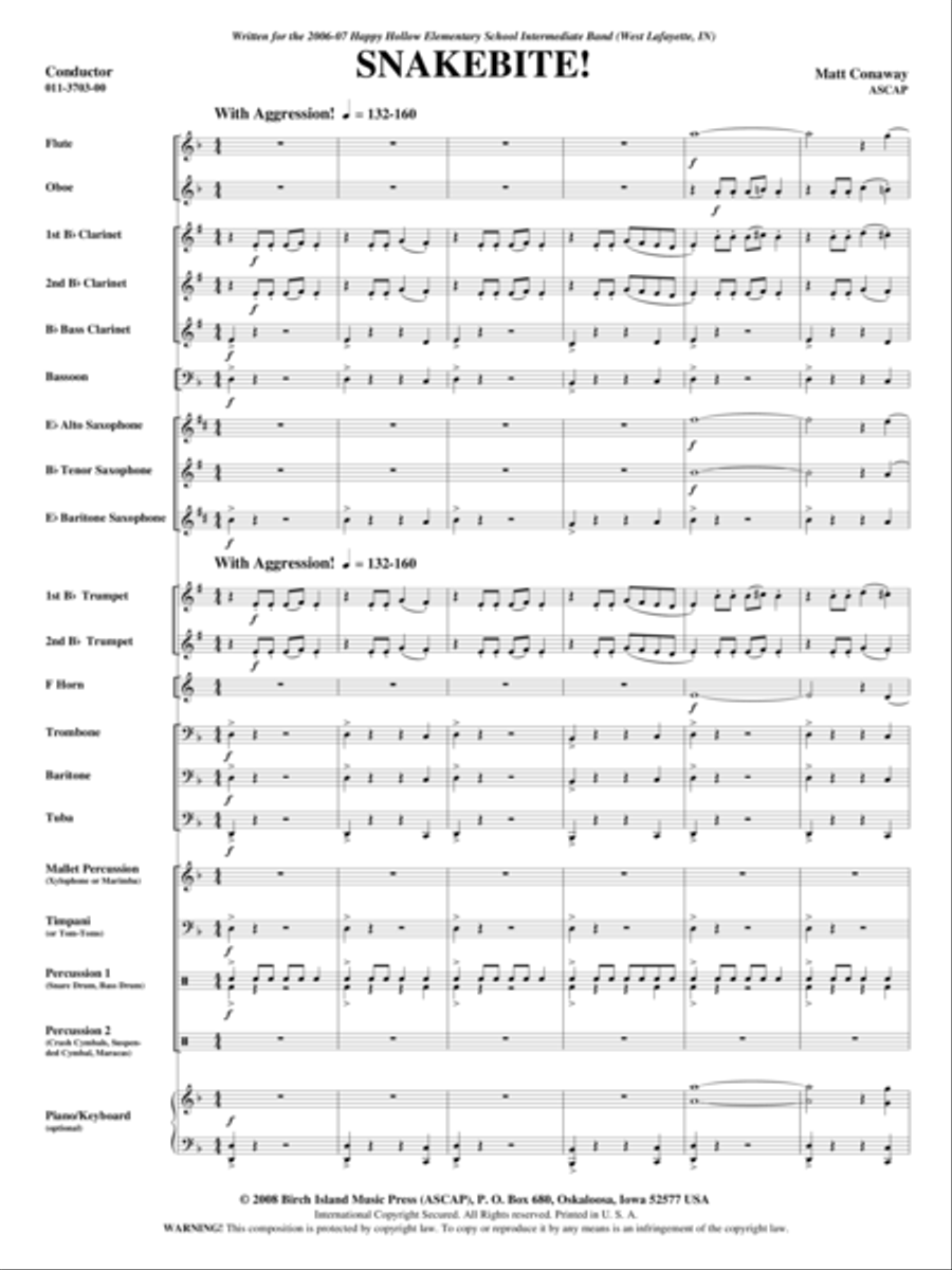 Snakebite! Concert Band scores gallery preview page 2