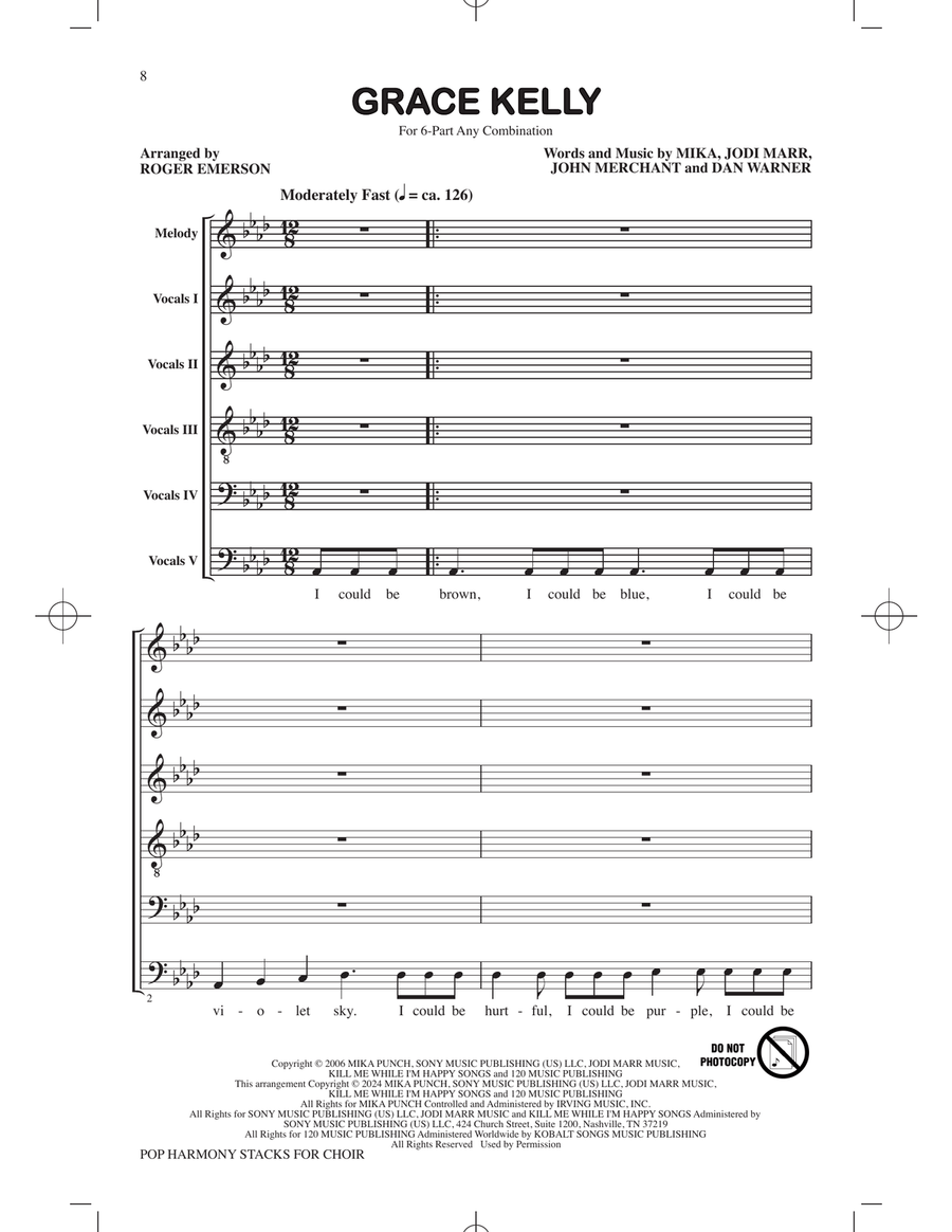 Pop Harmony Stacks for Choir Choir scores gallery preview page 6