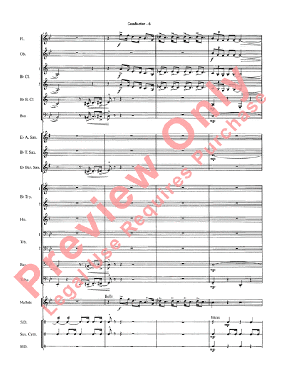 The Pink Panther Concert Band scores gallery preview page 8