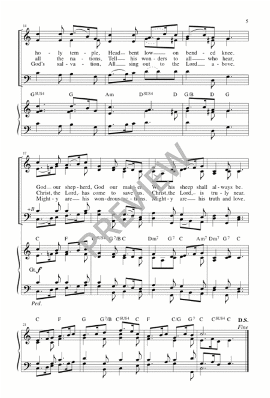 Come and Praise Come and Praise 4-Part scores gallery preview page 5