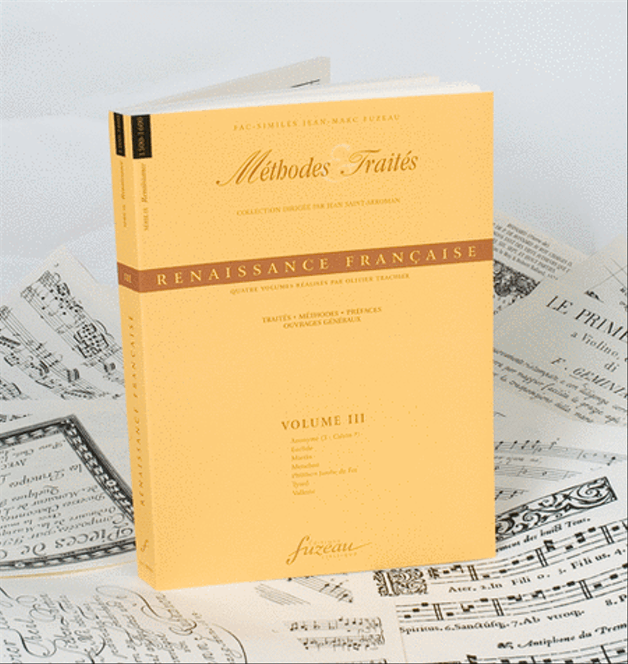Methods & Treatises Renaissance - Volume 3 - Renaissance France Score scores gallery preview page 1