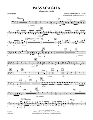 Passacaglia (from Suite No. 7) - Trombone 3