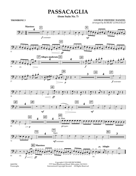 Passacaglia (from Suite No. 7) - Trombone 3
