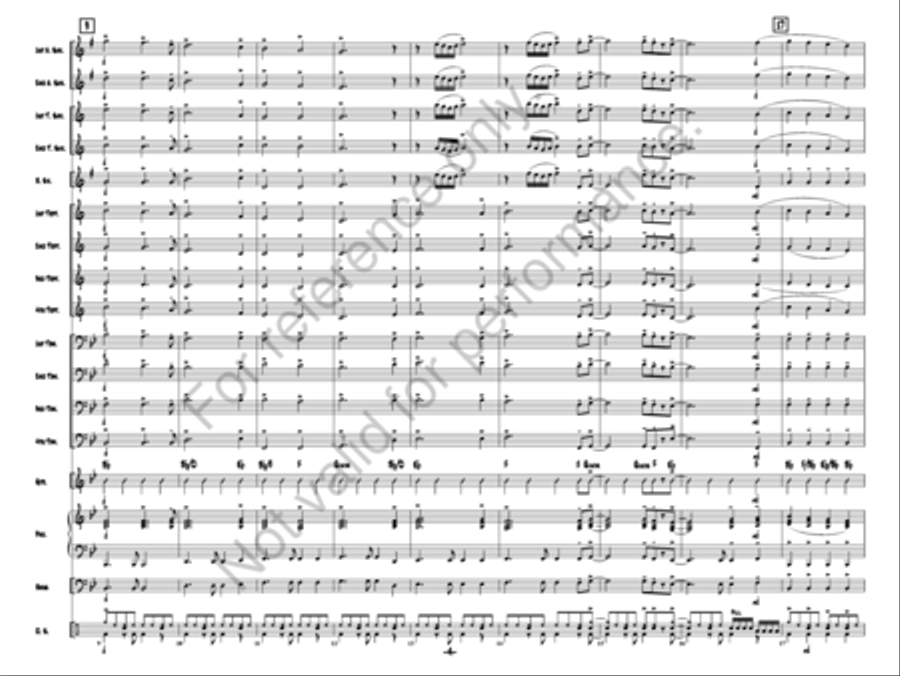 A Rockin' Merry Christmas Jazz Ensemble scores gallery preview page 4