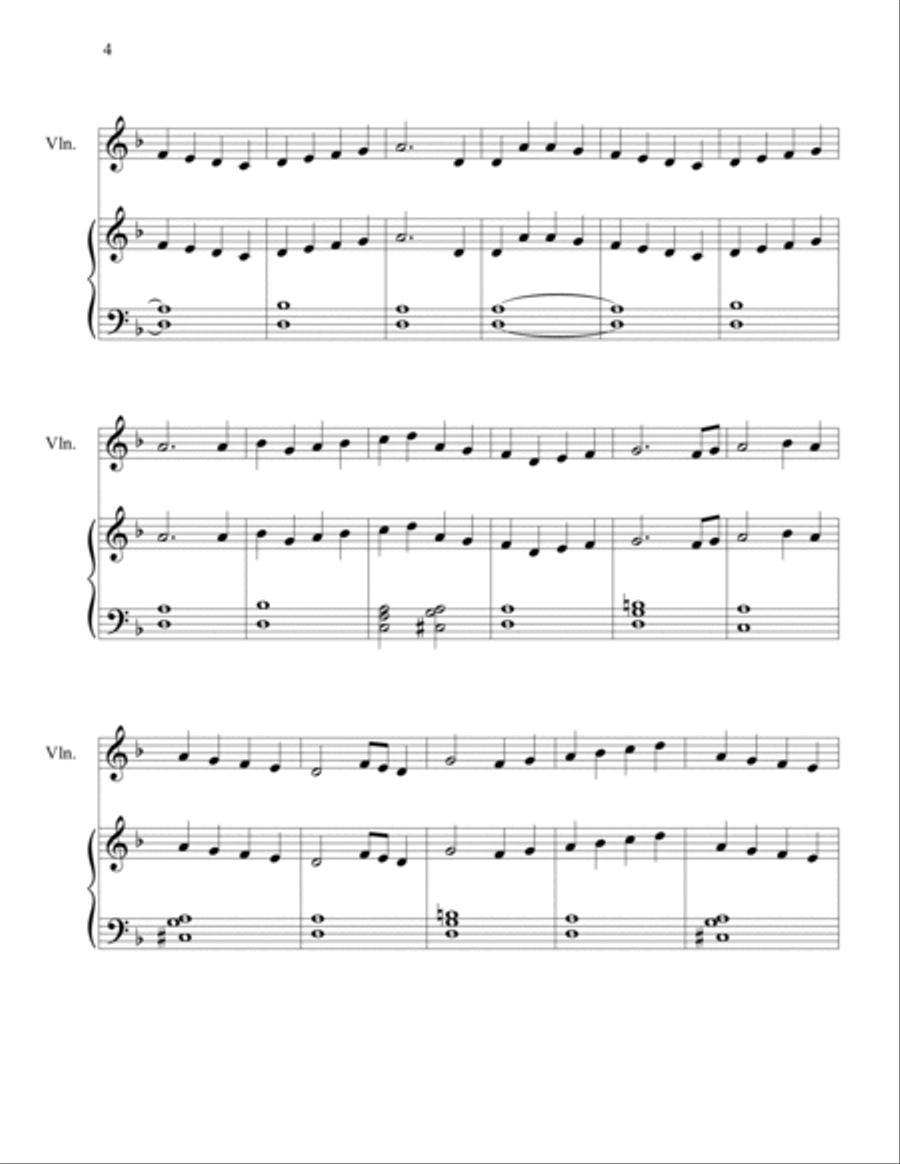 Christmas Duets for Piano & Violin (Easy Piano & Violin) Christmas Duets for Piano & Violin (Easy Piano & Violin) String Duet scores gallery preview page 4