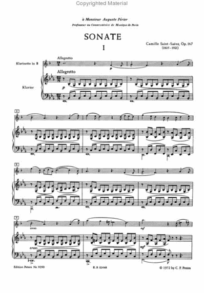 Clarinet Sonata, Op. 167
