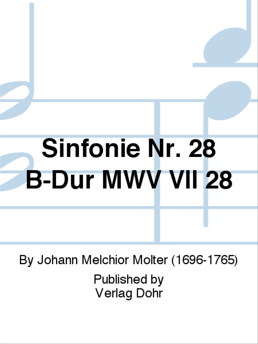 Sinfonie Nr. 28 B-Dur MWV VII 28 Oboe scores gallery preview page 1