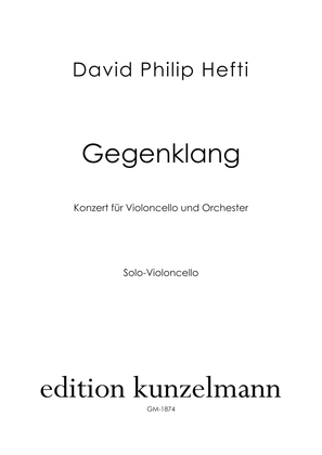 Book cover for Gegenklang, Concerto for cello and orchestra