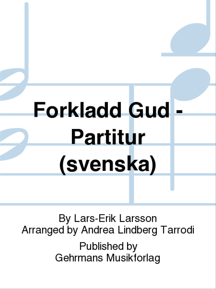 Forkladd Gud - Partitur (svenska) 4-Part scores gallery preview page 1