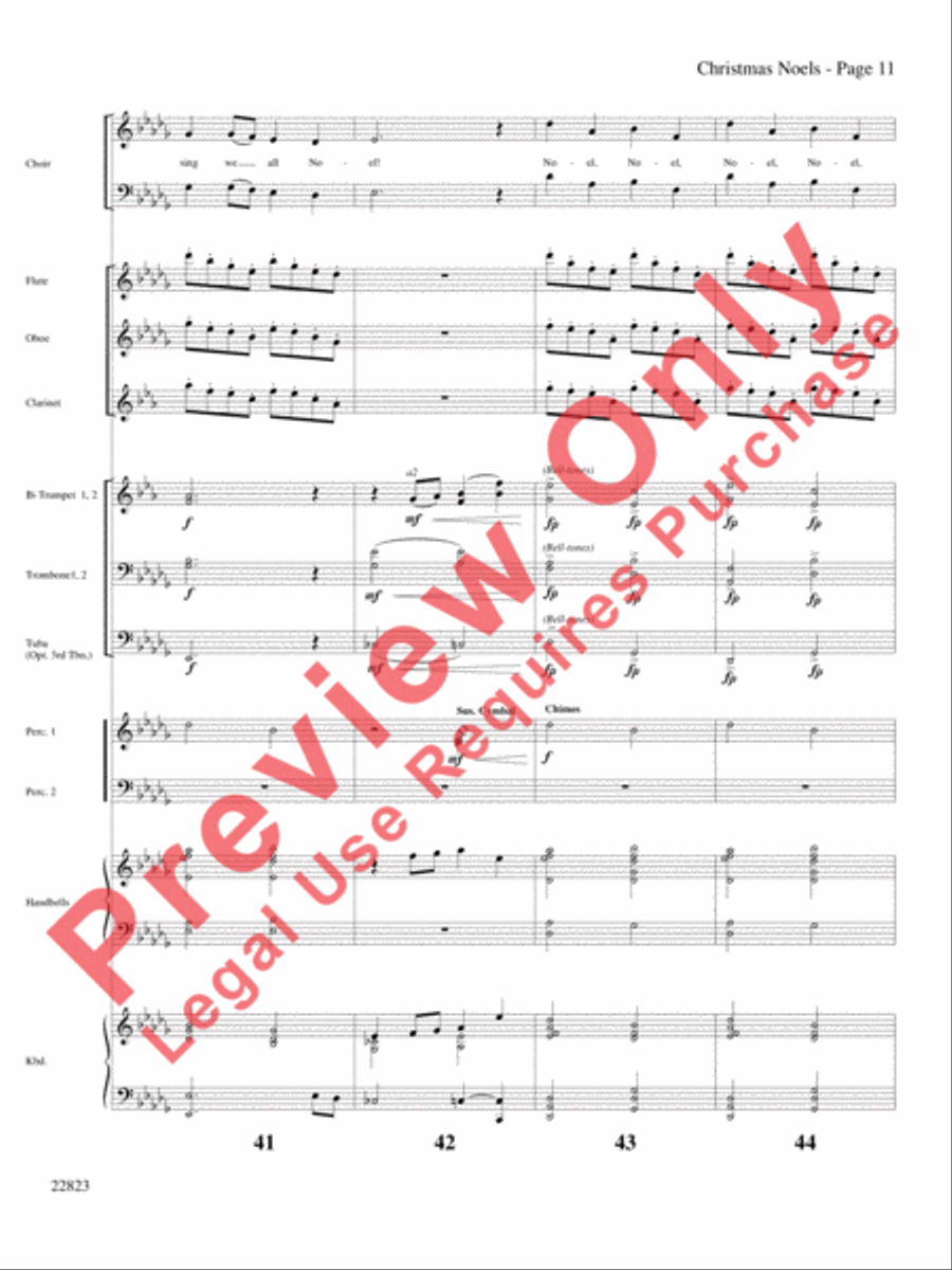 Christmas Noels Choir scores gallery preview page 12