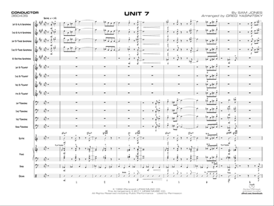 Unit 7 Unit 7 Jazz Ensemble scores gallery preview page 2