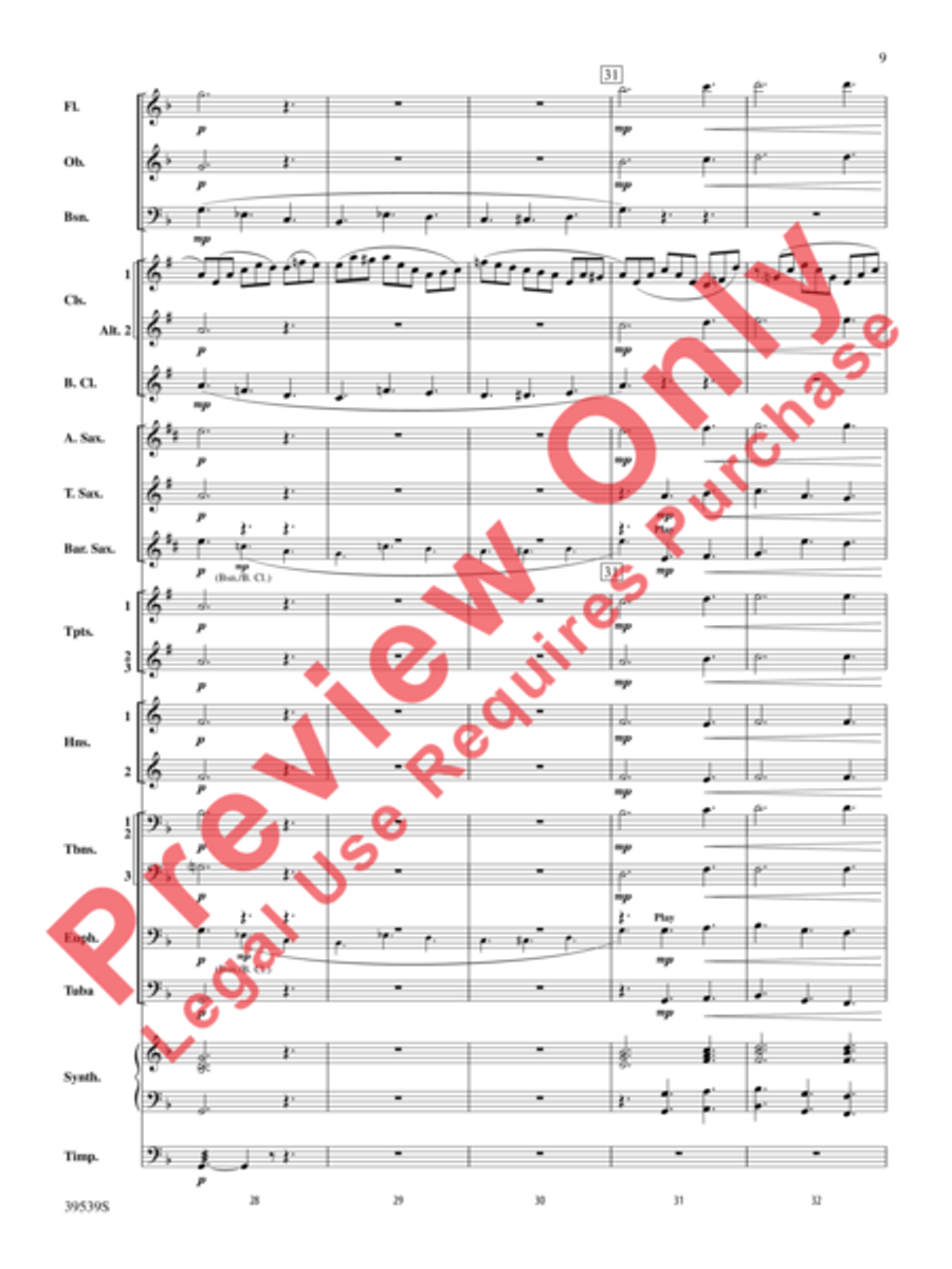 Jesu, Joy of Man's Desiring Concert Band scores gallery preview page 12