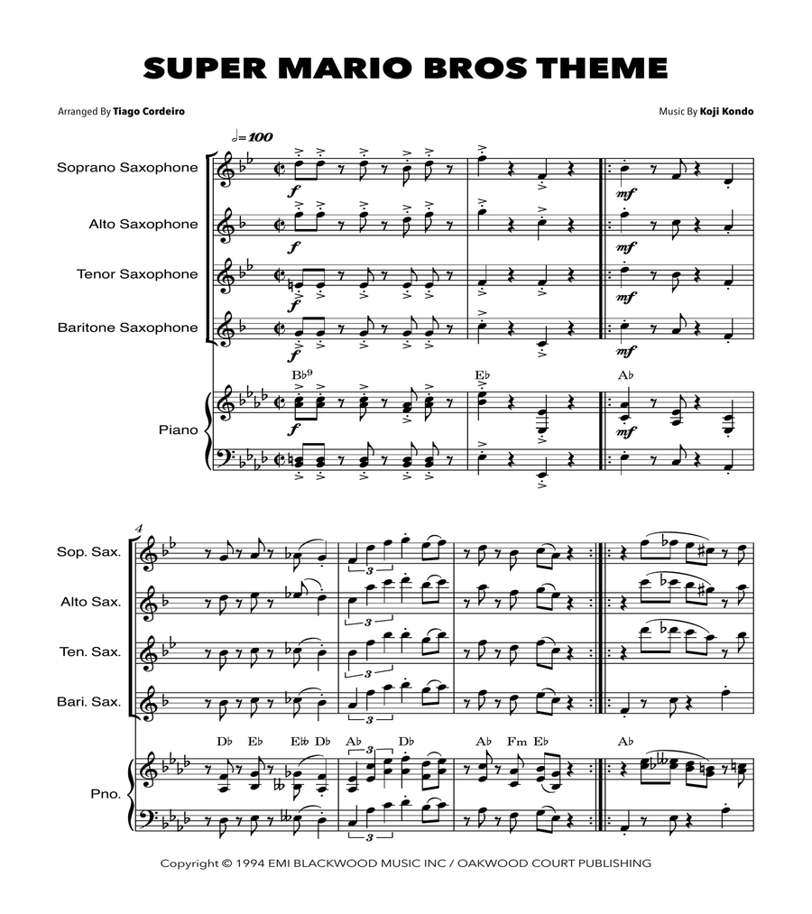 Mario saxophone 2025
