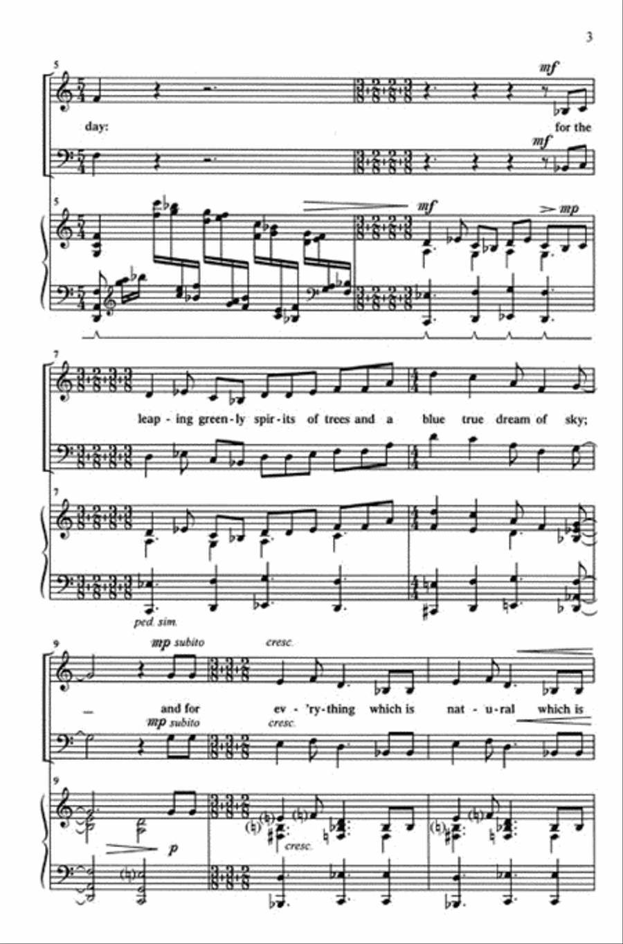 I Thank You God I Thank You God 4-Part scores gallery preview page 3
